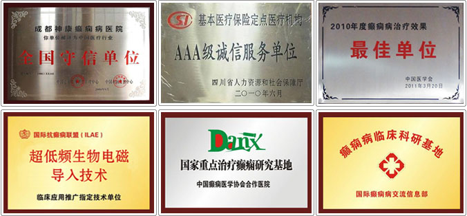 成都神康癫痫医院授牌荣誉